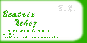 beatrix nehez business card