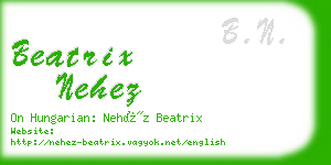 beatrix nehez business card